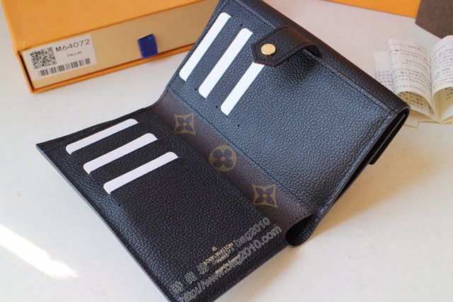 lv錢包 Pallas錢夾 M60140紫紅 lv小牛皮翻蓋女錢包  lvqb1046
